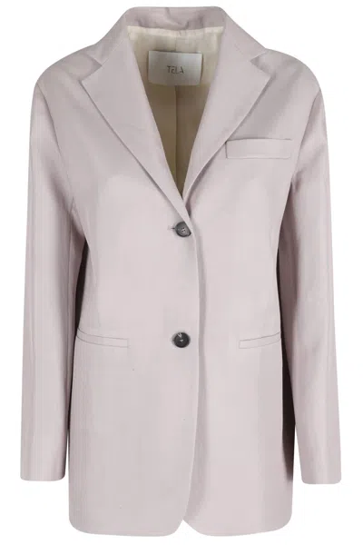 Tela Giacca Matita In Pink