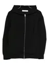 Tela Jersey Zip-up Hoodie In Black