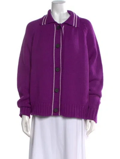 Pre-owned Tela Lambswool Sweater W/ Tags In Purple