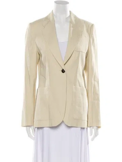 Pre-owned Tela Linen Blazer W/ Tags In Neutral