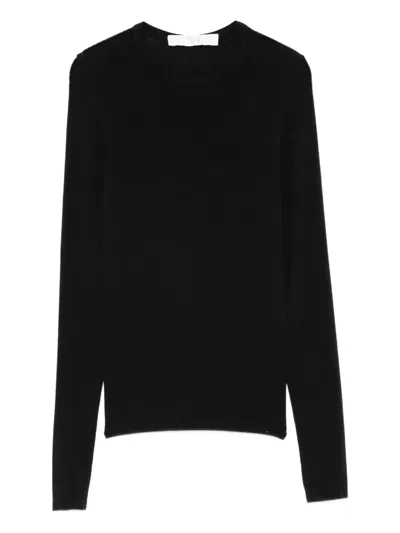 Tela Long-sleeve Top In Black