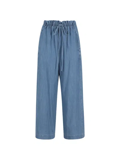 Tela Lucio Drawstring Jeans In Blue