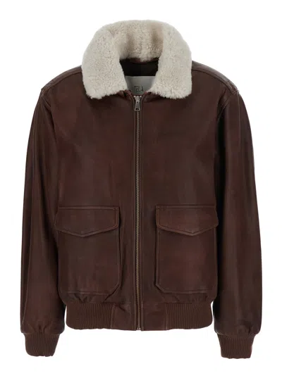 Tela Marcus Jacket In Brown