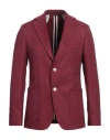 Tela-n° By Takeshy Kurosawa Man Blazer Burgundy Size 42 Polyester, Viscose, Elastane, Wool In Red