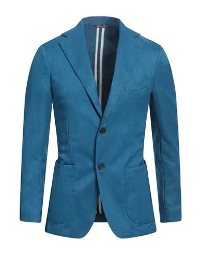 Tela-n° By Takeshy Kurosawa Man Blazer Deep Teal Size 44 Polyester, Viscose, Elastane, Wool In Green
