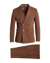 Tela-n° By Takeshy Kurosawa Man Suit Brown Size 44 Polyester, Viscose, Elastane