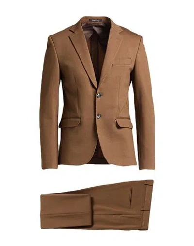 Tela-n° By Takeshy Kurosawa Man Suit Brown Size 38 Viscose, Nylon, Cotton