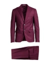 Tela-n° By Takeshy Kurosawa Man Suit Burgundy Size 40 Polyester, Viscose, Elastane In Red