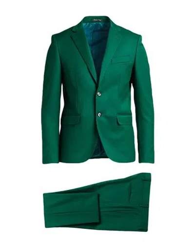 Tela-n° By Takeshy Kurosawa Man Suit Emerald Green Size 44 Polyester, Viscose, Elastane
