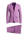 Tela-n° By Takeshy Kurosawa Man Suit Purple Size 40 Viscose, Nylon, Cotton