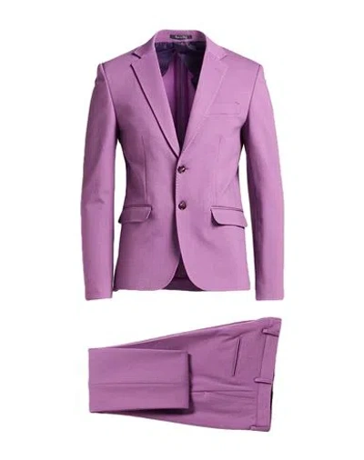 Tela-n° By Takeshy Kurosawa Man Suit Purple Size 40 Viscose, Nylon, Cotton