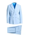 Tela-n° By Takeshy Kurosawa Man Suit Sky Blue Size 46 Polyester, Viscose, Elastane