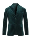 Tela-n° Man Blazer Dark Green Size 38 Polyester