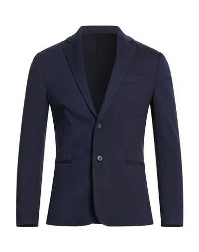 Tela-n° Man Blazer Midnight Blue Size 40 Viscose, Nylon, Elastane