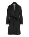 Tela-n° Man Coat Black Size 44 Polyester, Viscose
