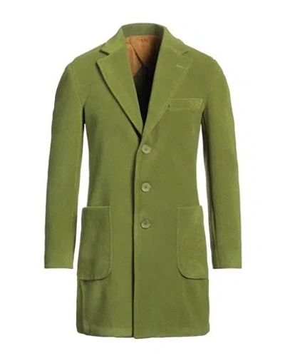 Tela-n° Man Coat Lime Green Size 40 Polyester