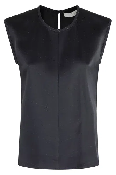 TELA NAVY BLUE CANVAS TOP