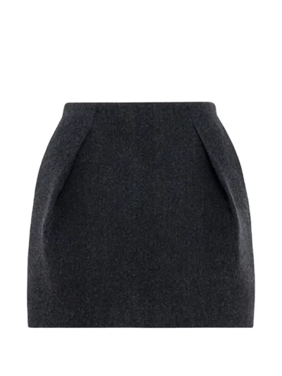 Tela Nina Pleated Mini Skirt In Black