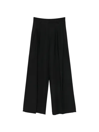 Tela Niside Wide-leg Trousers In Black