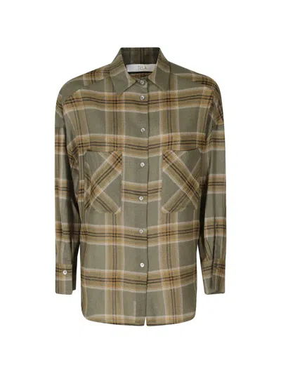 Tela Nora Check-pattern Button-down Shirt In Multi