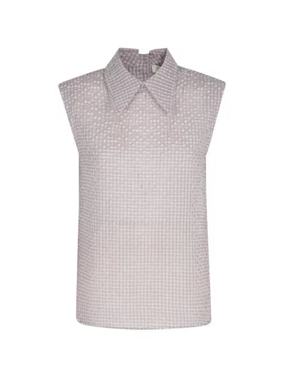 Tela Oslo Checked Top In Purple