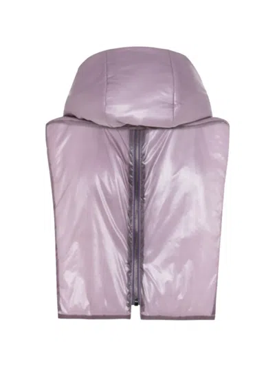 Tela Padded Hooded Scarf In Pink