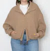 Tela Panda Jacket In Camel In Brown