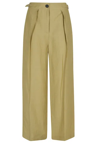 Tela Pantalone Cammello In Green