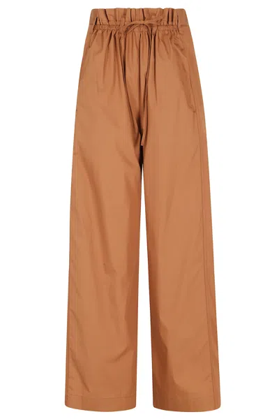 Tela Pantalone Lucio In Brown