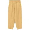 Tela Fluid Fabric Tapered Pants With Elasticized Waistband In Multicolor