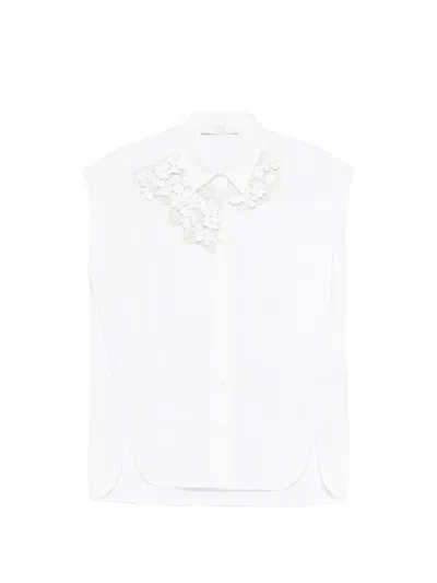 Tela Pura Floral Shirt In Metallic