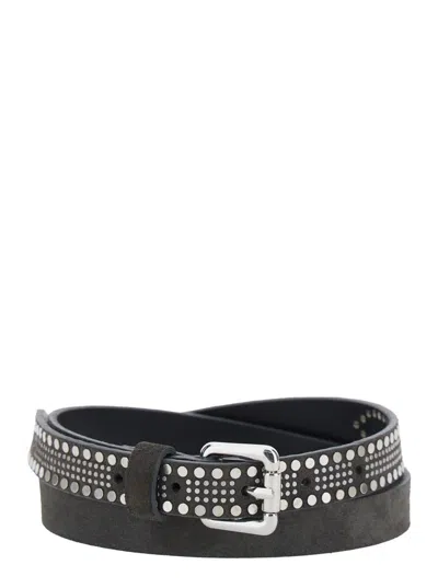Tela Rick Suede Belt In Gray
