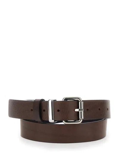 Tela Buckle Belt In Orange