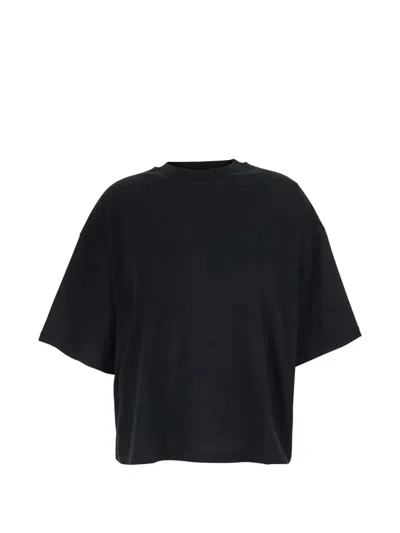 Tela Round-neck T-shirt In Black