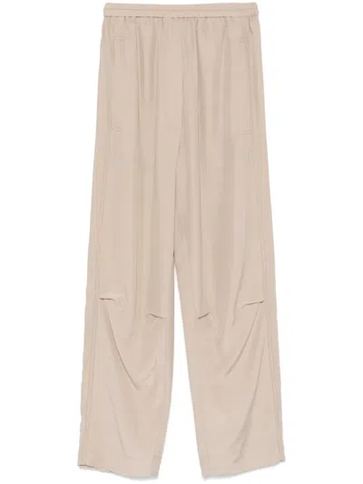 Tela Scacco Trousers In Beige