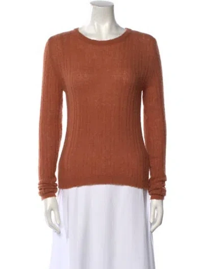 Pre-owned Tela Scoop Neck Sweater W/ Tags In Brown