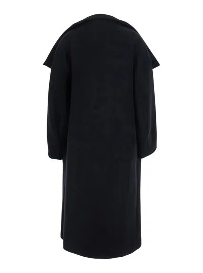 Tela Scott Jacket With Notched Collar And Long Sleeves In Tech Fabric In Black