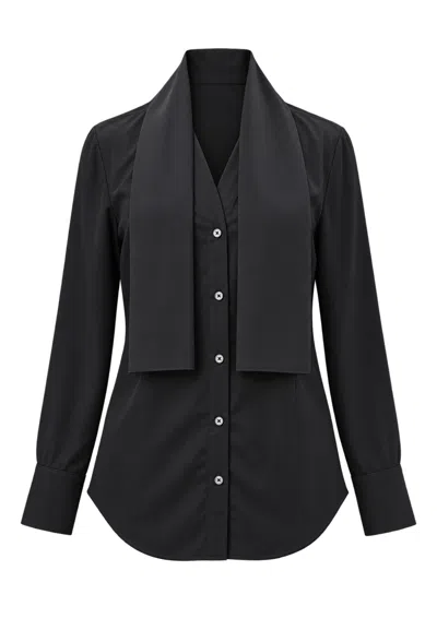 Tela Shirt In  Poplins In Black
