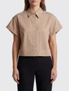 Tela シャツ  レディース カラー ブラウン In Gray