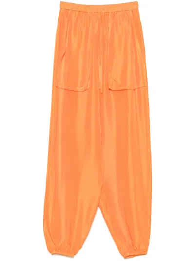 Tela Hose Aus Seide In Orange