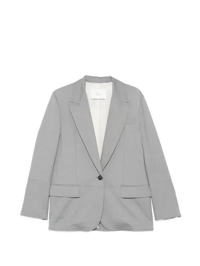 Tela Single-breasted Blazer In Gray