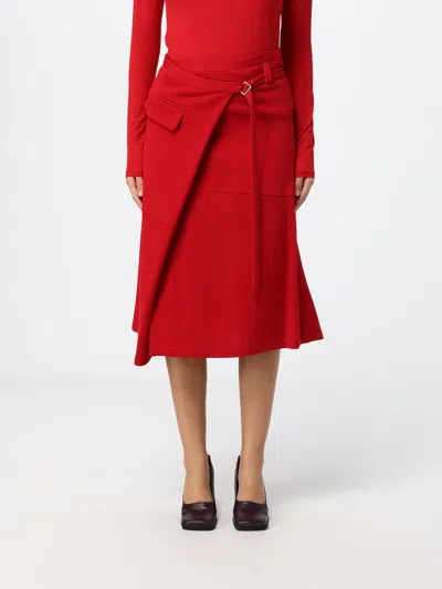 Tela Skirt Woman In Red
