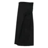 Tela Wraparound Midi Skirt In Black
