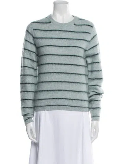 Pre-owned Tela Striped Crew Neck Sweater W/ Tags In Blue