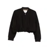 Tela Crop-length Bomber Jacket In Brown