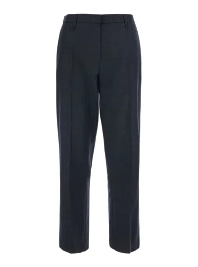 Tela Tech Fabric Trousers In Gray