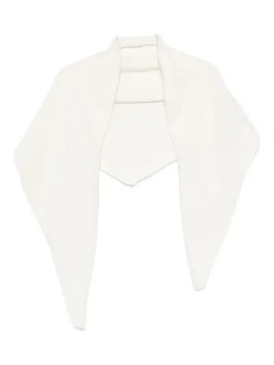 Tela Textured Scarf In White