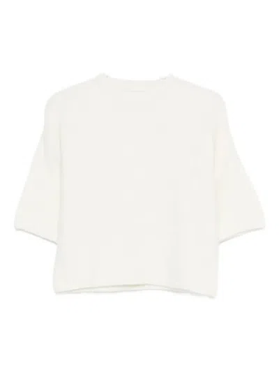 Tela Textured Sweater In White