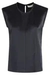 Tela Stripe-pattern Sleeveless Top In Black