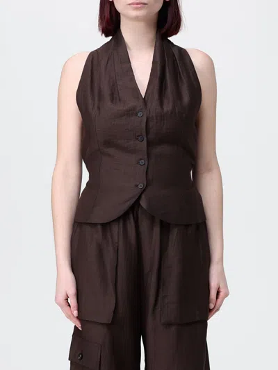 Tela Top  Woman Color Brown
